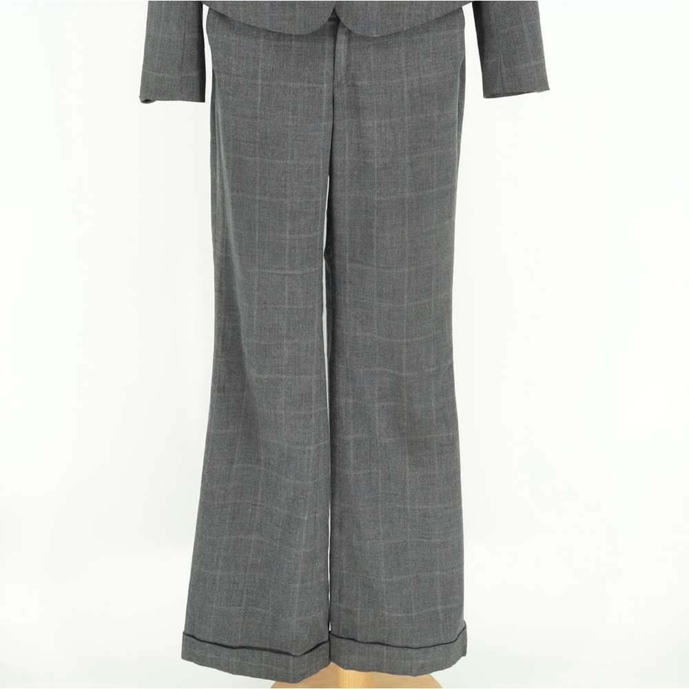 Banana Republic Factory Gray Martin Fit‎ Wide Leg Cuff Pants